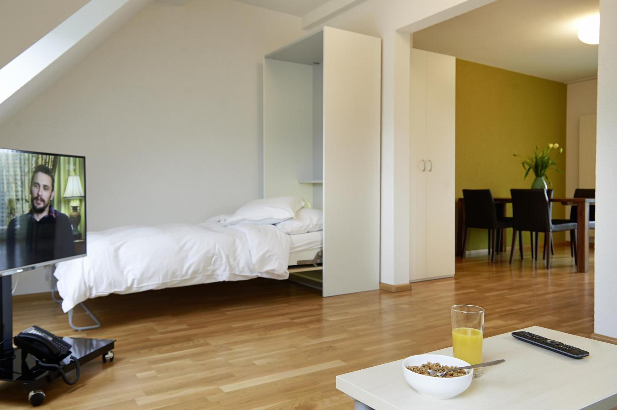 Residence Apartments By Hotel Du Commerce Basel Rum bild